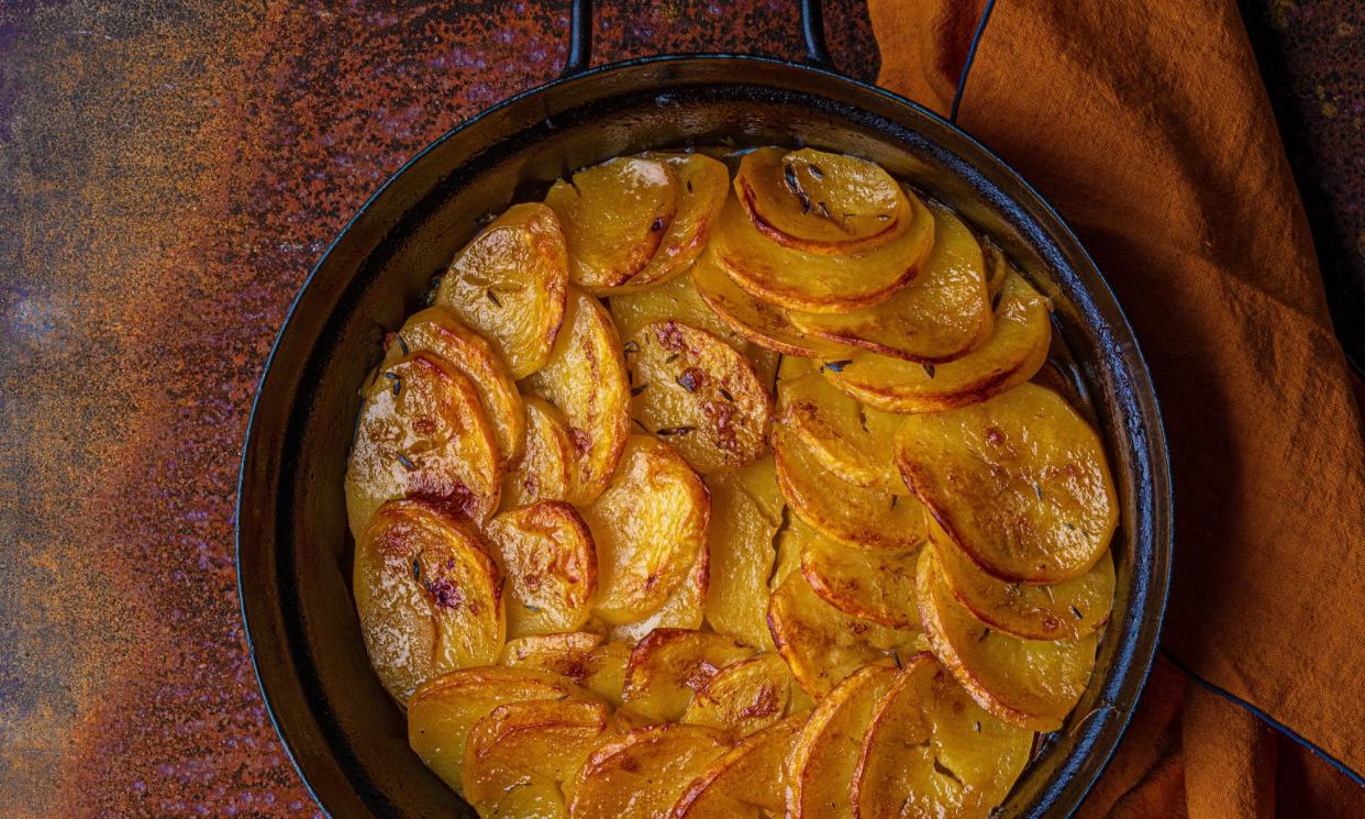 <span>Blanche Vaughan’s Lancashire hotpot.</span><span>Photograph: Romas Foord/The Observer</span>