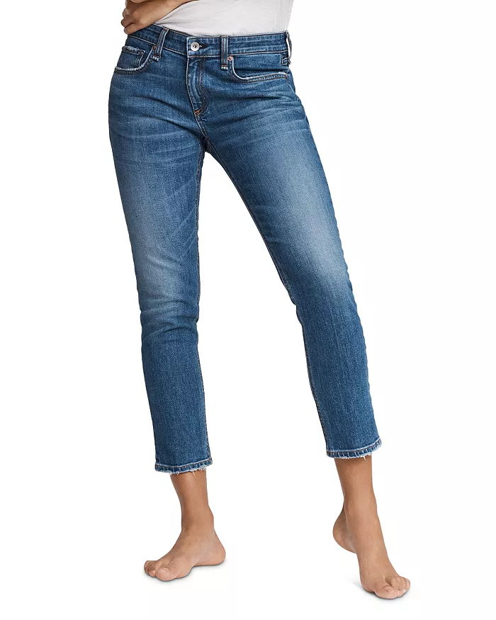 Rag & Bone/Jean Women's Dre Low Rise Ankle Slim Boyfriend Jeans