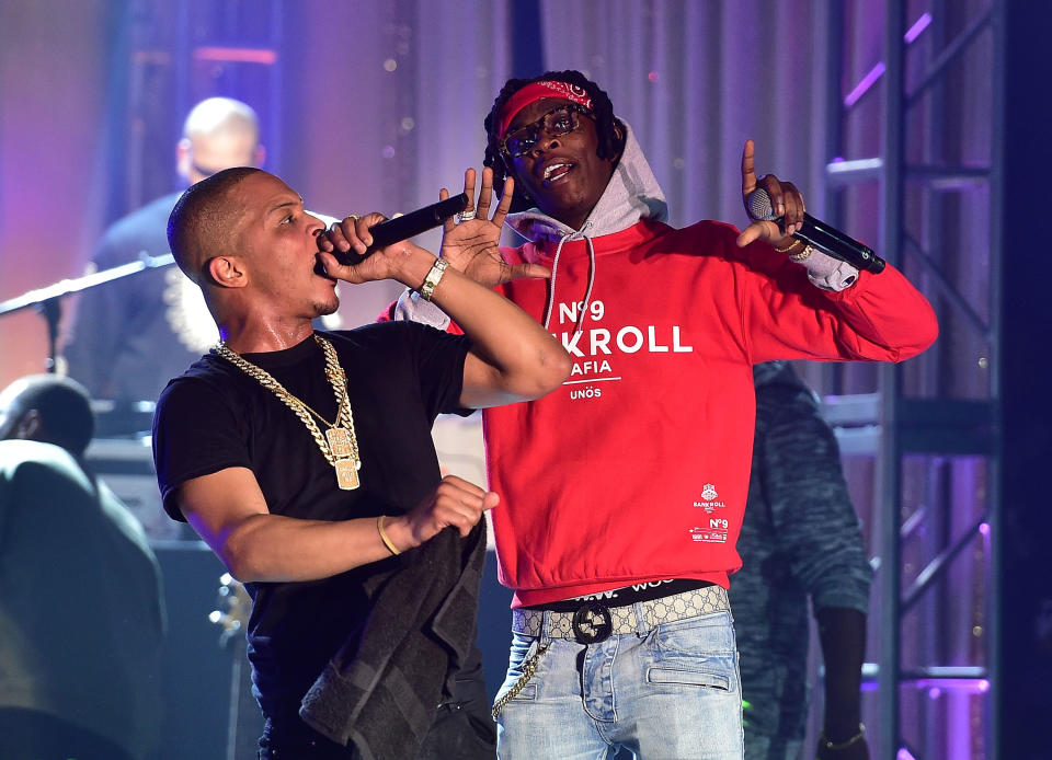 T.I. And Young Thug Performing