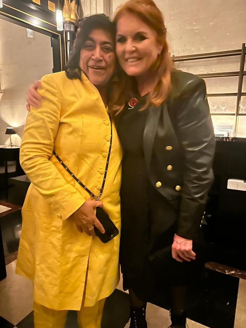 Fergie with iconic film director Gurinder Chadha who directed the classic romcom Bend it like Beckham (The Independent)
