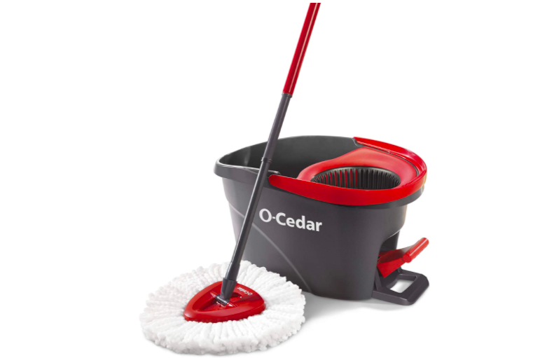 O-Cedar EasyWring Microfiber Spin Mop, Bucket Floor Cleaning System