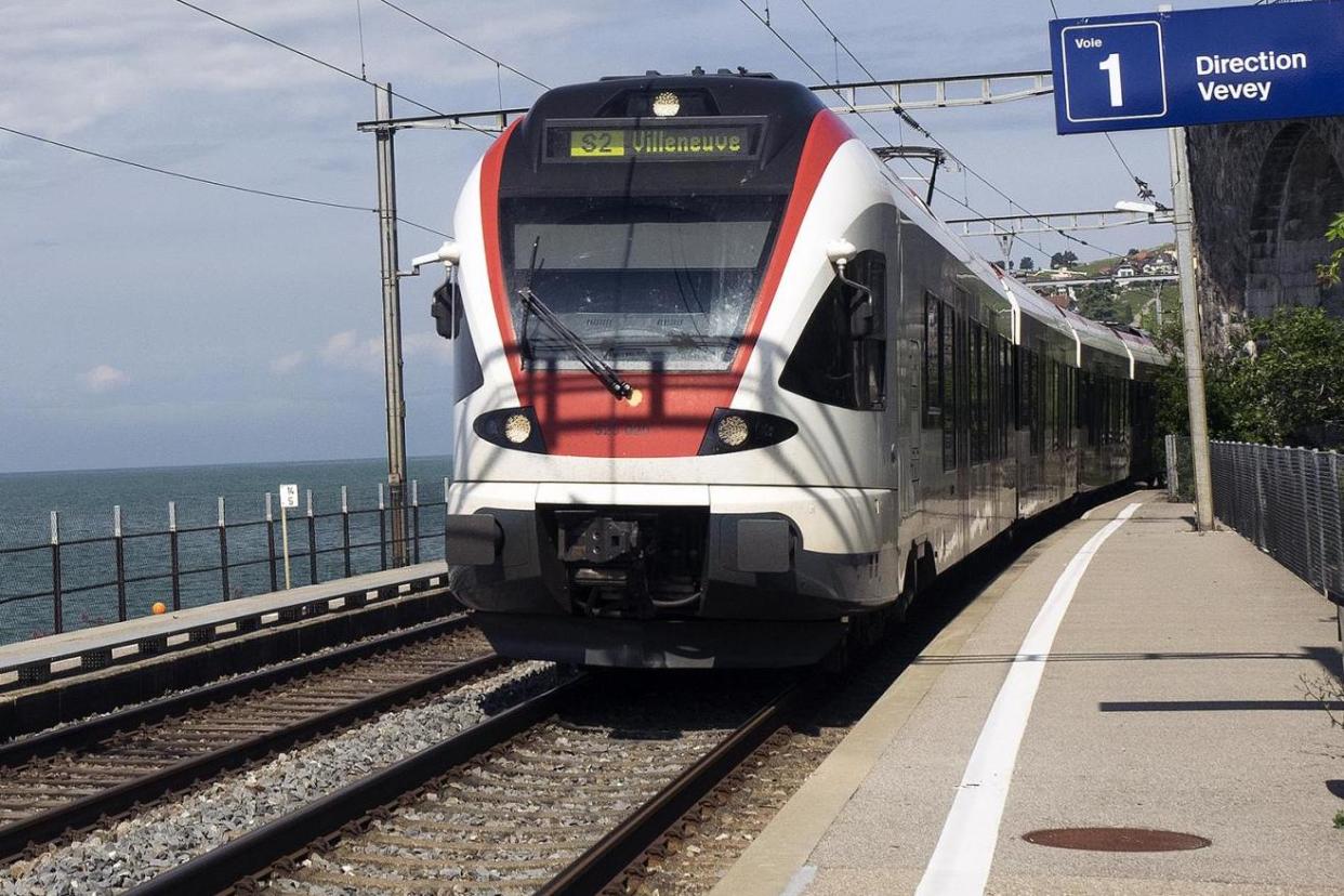 Lakeshore ride: The railway station at Saint-Saphorin is perched on the very edge of Lake Geneva: Hidden Europe