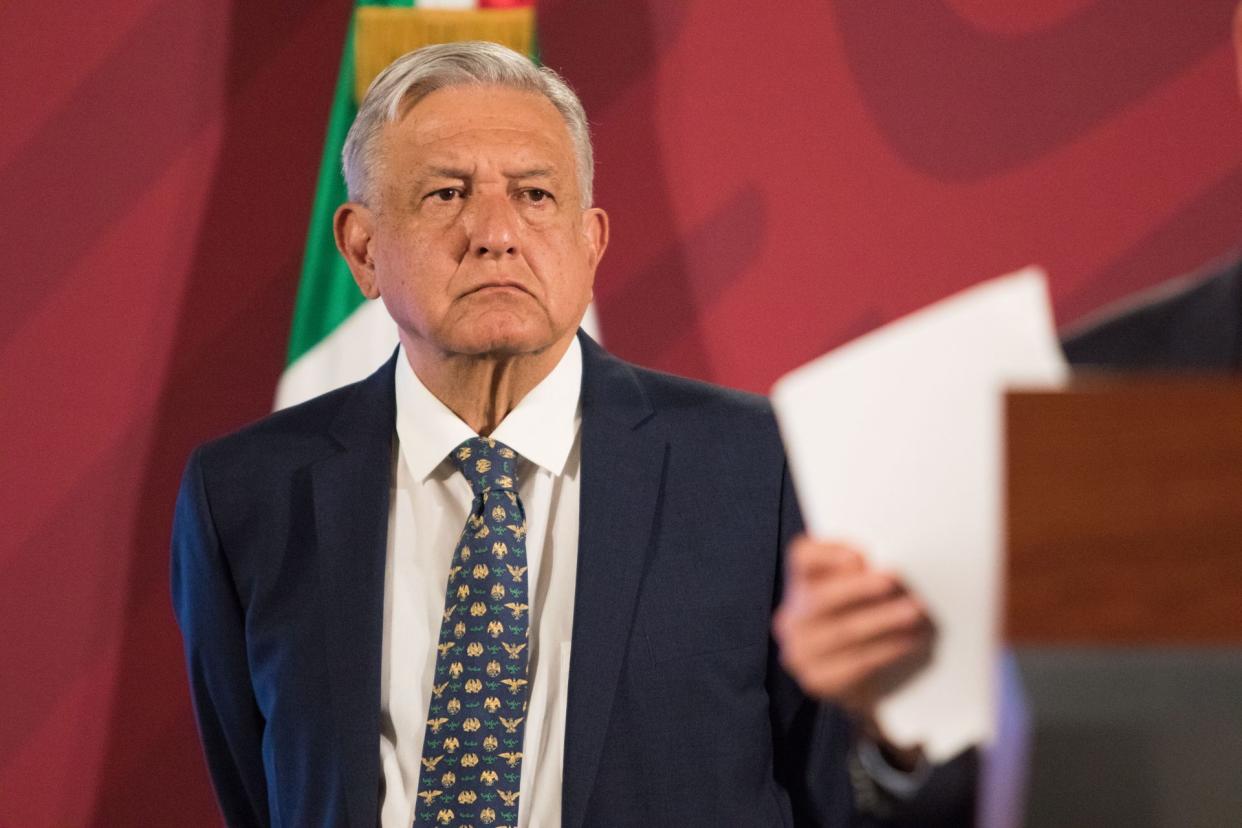 CIUDAD DE MÉXICO, 02MARZO2020.- El Presidente Andrés Manuel López Obrador, en la tradicional conferencia de las mañanas estuvo acompañado de Jorge Alcocer, secretario de Salud también estuvo Hugo López-Gatell y el titular de Profeco, Ricardo Sheffield. FOTO: VICTORIA VALTIERRA/CUARTOSCURO.COM