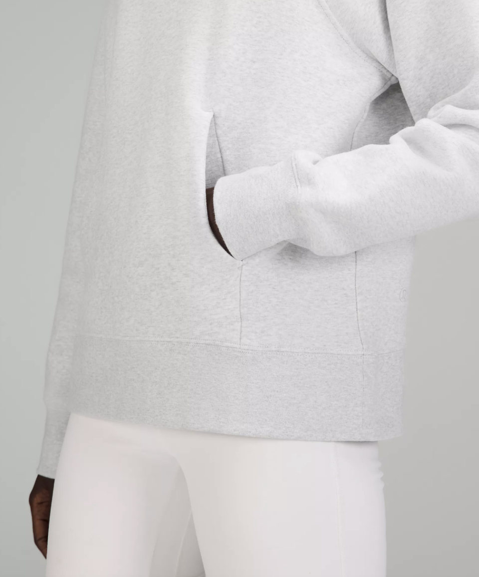 Lululemon Loungeful Hoodie in heathered ultra light grey (Photo via Lululemon)