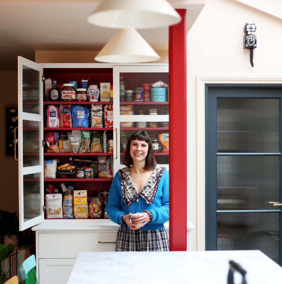 Mel Bax decided on a shallow pantry so she and her family can easily see what they have