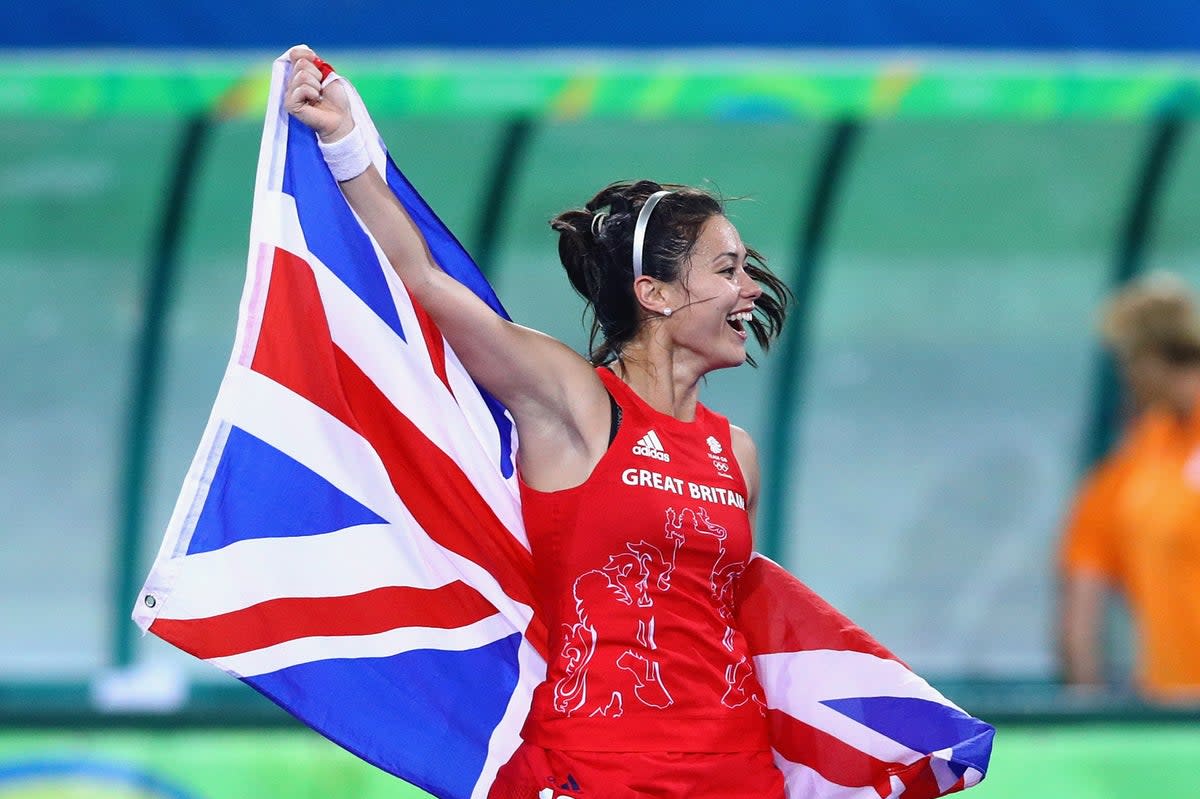 Samantha Quek celebrates with Team GB after gold in the Rio Olympics (Getty Images)