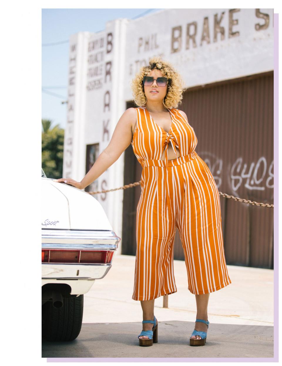 <p>Striped Tie-Front Jumpsuit, $79, <a rel="nofollow noopener" href="https://www.premme.us/summer-collection-2017/striped-tie-front-jumpsuit.html" target="_blank" data-ylk="slk:Premme;elm:context_link;itc:0;sec:content-canvas" class="link ">Premme </a> </p>