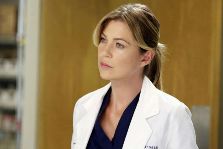 Ellen Pompeo en una escena de Grey's Anatomy