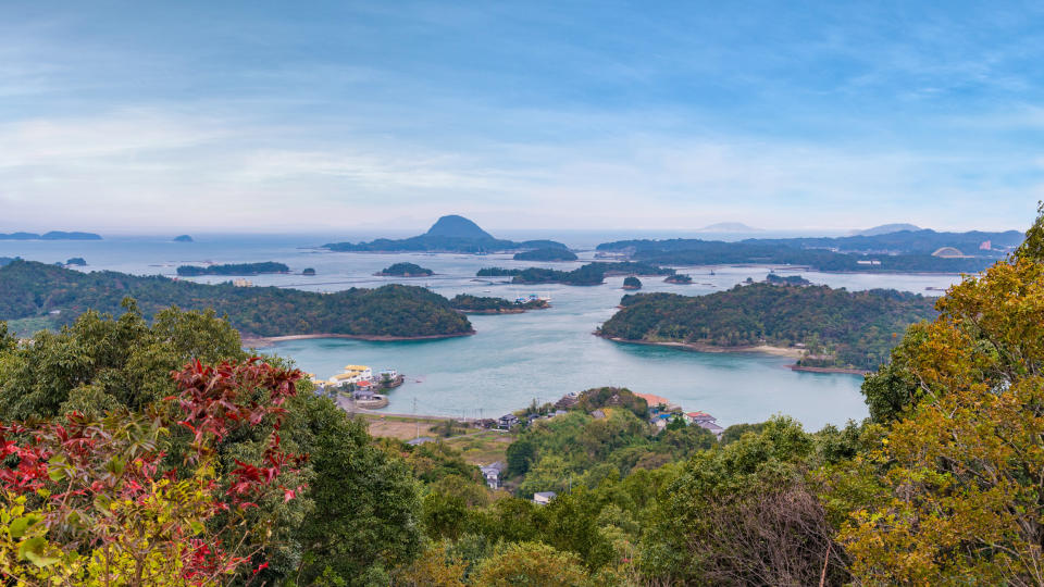 A coastal view in Kyushu, Japan.