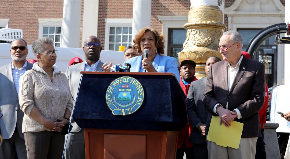 Mount Vernon Mayor Shawyn Patterson-Howard is pictured at an event on March 18, 2022.