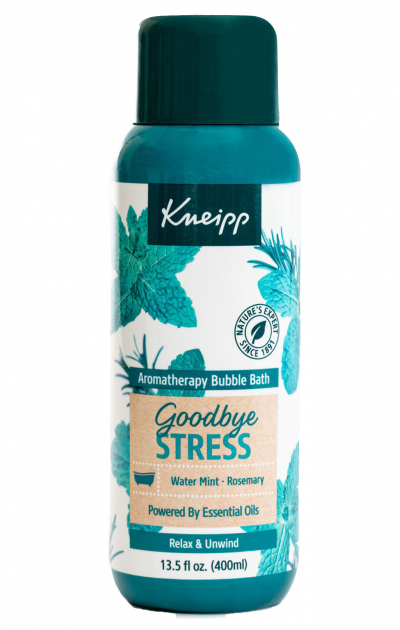 <p>Este baño de burbujas con aceites esenciales de romero y menta que ayuda a refrescar y energizar mente y cuerpo se convertirá en un producto de baño favorito. Goodbye Stress Rosemary & Water Mint Aromatherapy Bubble Bath, de Kneipp. $15. <a href="https://www.kneipp.com/us_en/products/goodbye-stress-rosemary-mint-aromatherapy-bubble-bath" rel="sponsored noopener" target="_blank" data-ylk="slk:kneipp.com;elm:context_link;itc:0;sec:content-canvas" class="link ">kneipp.com</a></p>