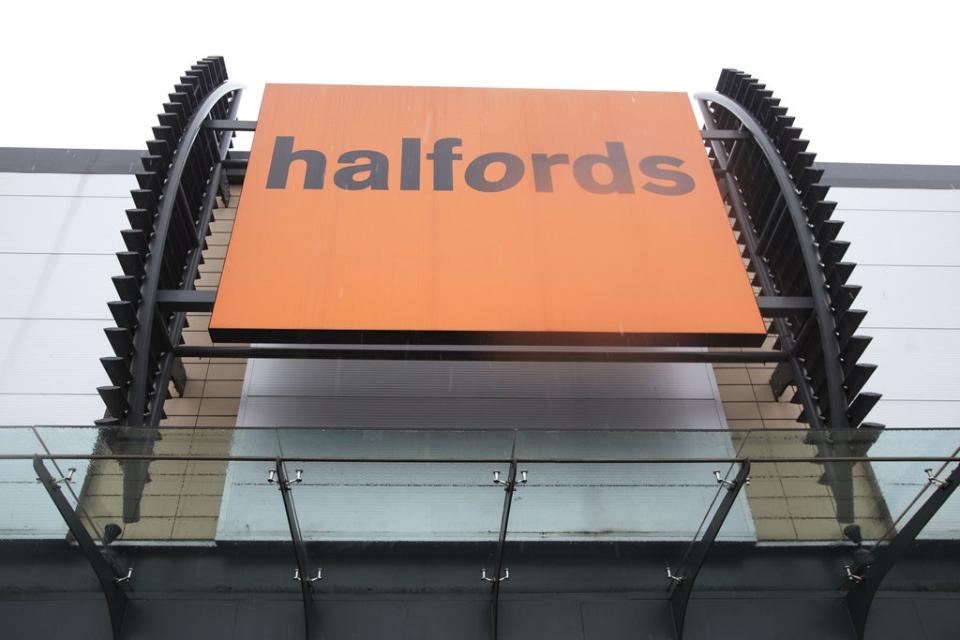 Halfords has bumped its profit guidance higher after motoring demand boomed (Yui Mok/PA) (PA Wire)