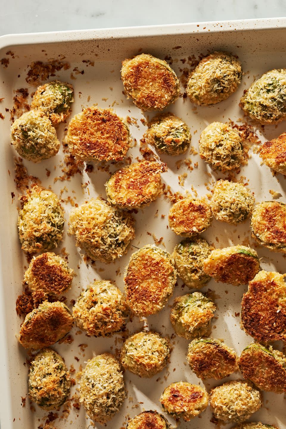 Parmesan Crusted Brussels Sprouts