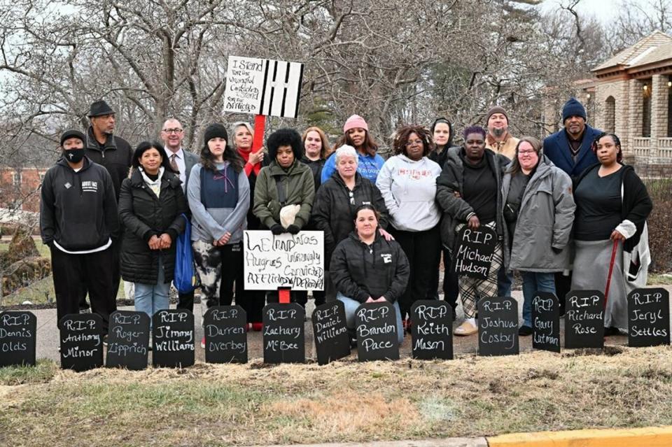 Advocates gathered Wednesday in Jefferson City for a service at Missouri’s Capitol building remembering prisoners who died in the Department of Corrections in 2023.