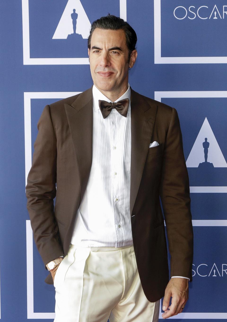 Sacha Baron Cohen attends a screening of the Oscars