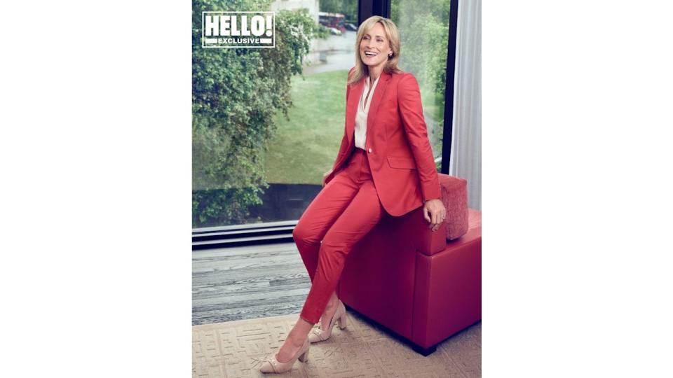 Santa Montefiore poses for HELLO!