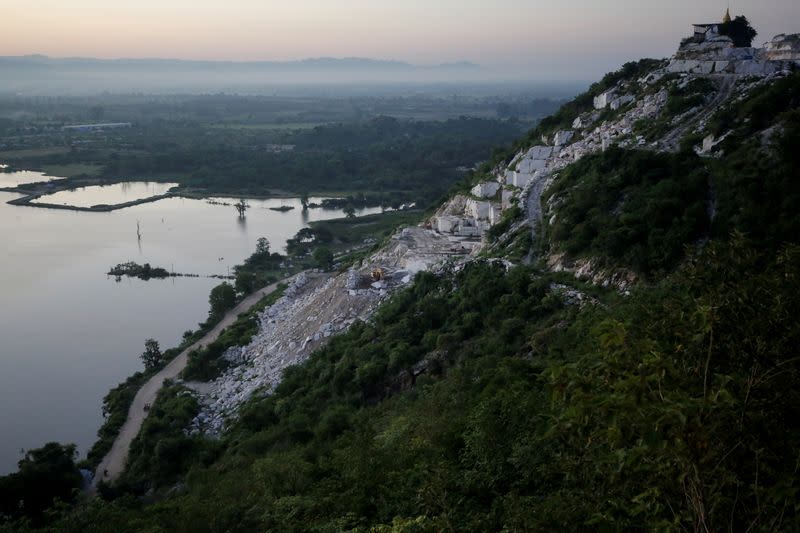 The Wider Image: From statues to toothpaste, the Myanmar village 'blessed' with marble bounty