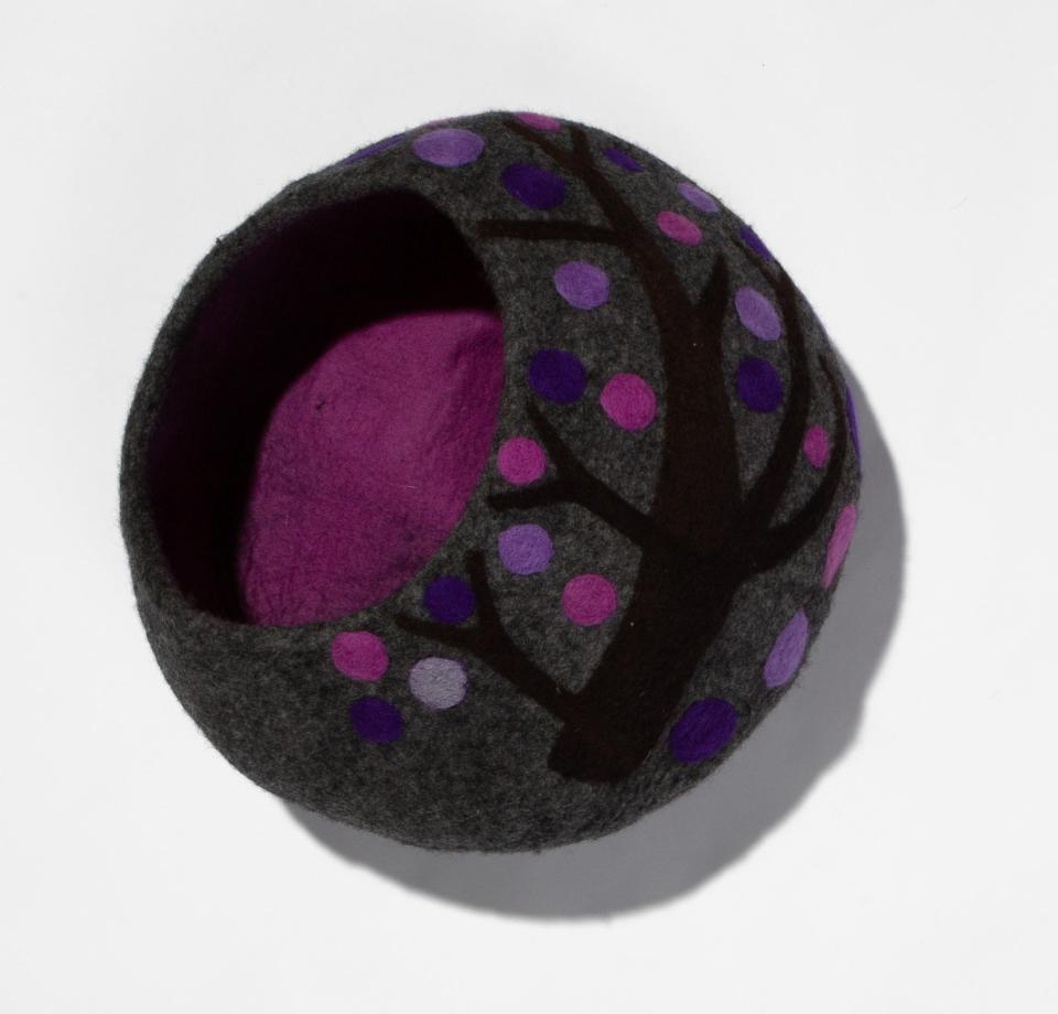 Eco Kitty Cave in Purple Rain by Friendsheep, $76.00, Bark International