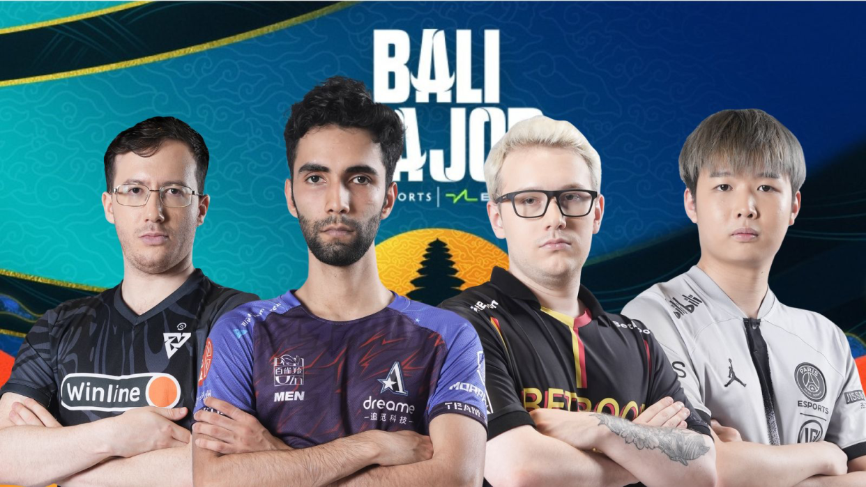 The Dota 2 Bali Major Group Stage has concluded, with Tundra Esports, Team Aster, BetBoom Team, and PSG.LGD among the teams that earned upper bracket berths in the Playoffs. Pictured: Tundra Esports 33, Team Aster SumaiL, BetBoom Team gpk, PSG.LGD NothingToSay. (Photos: Tundra Esports, Team Aster, BetBoom Team, PSG.LGD, Epulze)