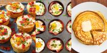 <p>After some delicious-tasting low carb <a href="https://www.delish.com/uk/cooking/recipes/a29572043/vegan-breakfast/" rel="nofollow noopener" target="_blank" data-ylk="slk:breakfast;elm:context_link;itc:0;sec:content-canvas" class="link ">breakfast</a> ideas? Well, of course you are! With everything from Cloud Eggs to Cauliflower Hash Brown Egg Cups to Low Carb (Magic) Waffles, we've convinced you'll be able to find something worth waking up for in the morning. And with plenty of easy to make and very tasty recipes to choose from, you might just come across your new fave low carb breakfast dish (the Ham & Cheese Egg Cups are insane). </p>