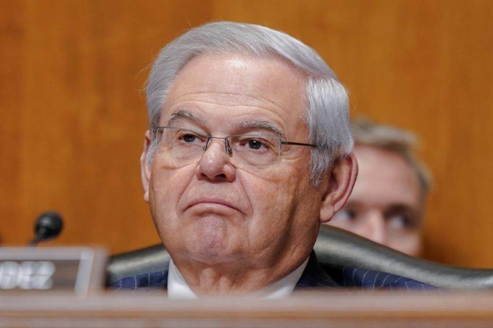 Lawyers for Robert Menendez filed a dismissal motion on 10 January (AP)