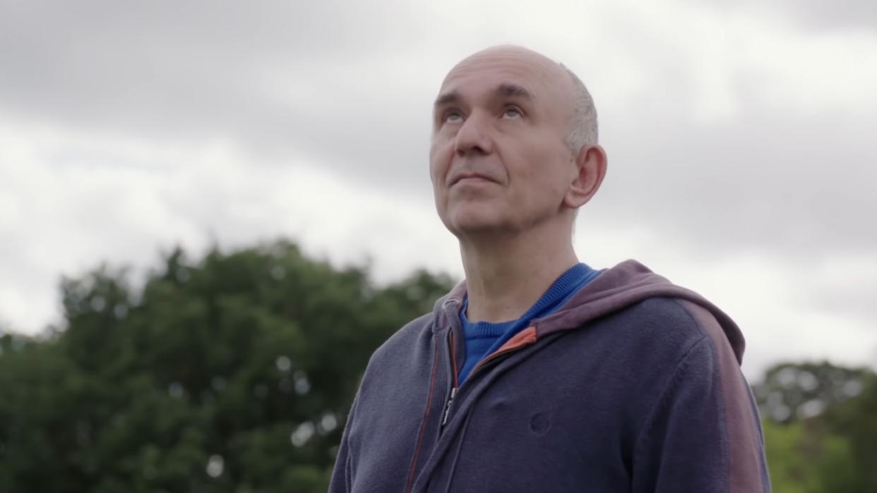  Peter Molyneux stares wistfully at the sky. 