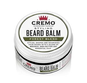 cremo beard balm on white background