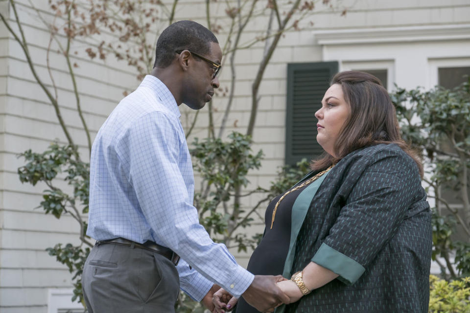 Sterling K. Brown as Randall and Chrissy Metz as Kate. (Photo: Ron Batzdorff/NBC)