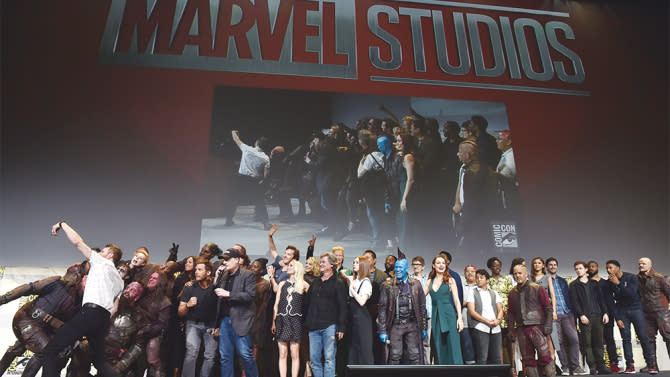 SAN DIEGO, CA - JULY 23: The casts and filmmakers from Marvel Studios’ attend the San Diego Comic-Con International 2016 Marvel Panel in Hall H on July 23, 2016 in San Diego, California. ©Marvel Studios 2016. ©2016 CTMG. All Rights Reserved. (Photo by Alberto E. Rodriguez/Getty Images for Disney)