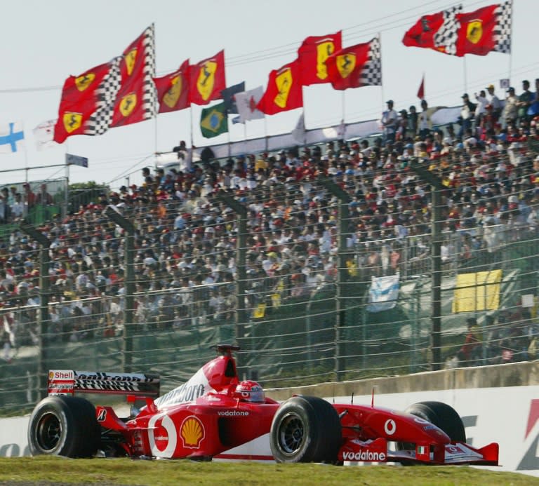 El Ferrari Schumacher ganador del premio F1 de 2003 a subasta