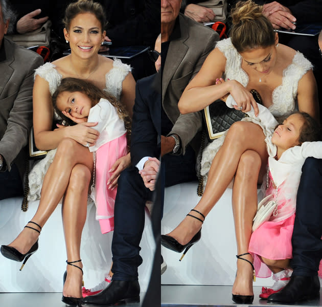 Toddler In Chanel! Jennifer Lopez's Daughter Emme, 4, Carries $2100 Purse  At Fashion Week