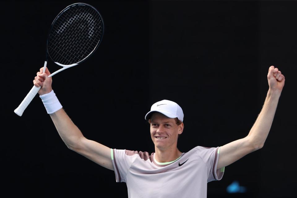 Sinner is the first Italian player to reach an Australian Open final (Getty Images)