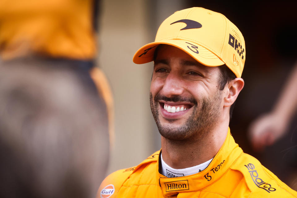 Daniel Ricciardo (pictured) smiles.