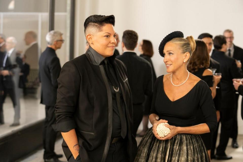 It was reported Monday that Sara Ramirez (left) has officially departed Max’s “And Just Like That…” after two seasons of their character Che Diaz being ridiculed online by fans. MAX