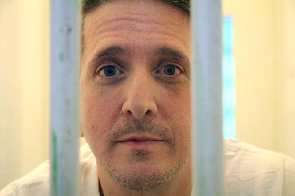 Richard Glossip at Oklahoma State Penitentiary in McAlester, Okla., in November 2016. Glossip has been on death row for over two decades. His case has motivated Oklahoma state Rep. Kevin McDugle to pursue legislation that he hopes will fix the death penalty.