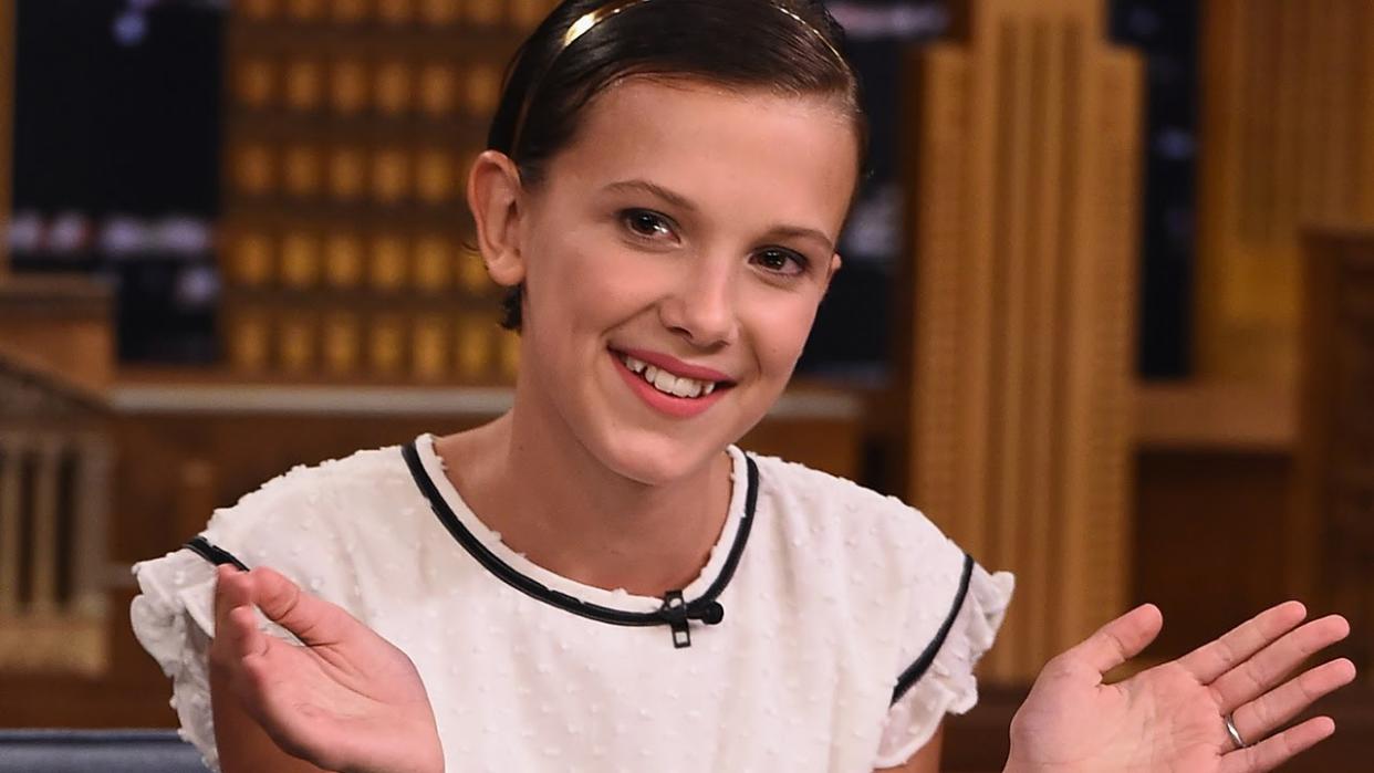 Millie Bobby Brown channeled old-Hollywood glamour at a pre-Golden Globes party