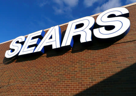 FILE PHOTO: A sign for the Sears department store is seen at Fair Oaks Mall in Fairfax, Virginia, January 7, 2010. REUTERS/Larry Downing (UNITED STATES )/File Photo