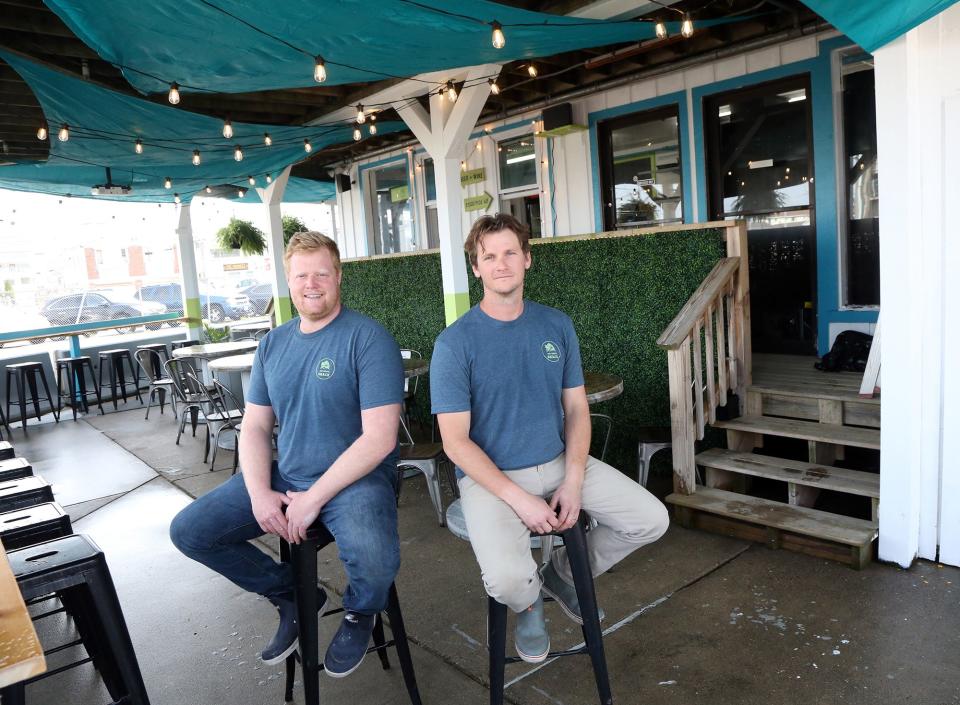 Russ Hilliard, left, and Conor Walsh of Swell Oyster Company are opening a new restaurant at 3 D St. next to the Casino Ballroom.