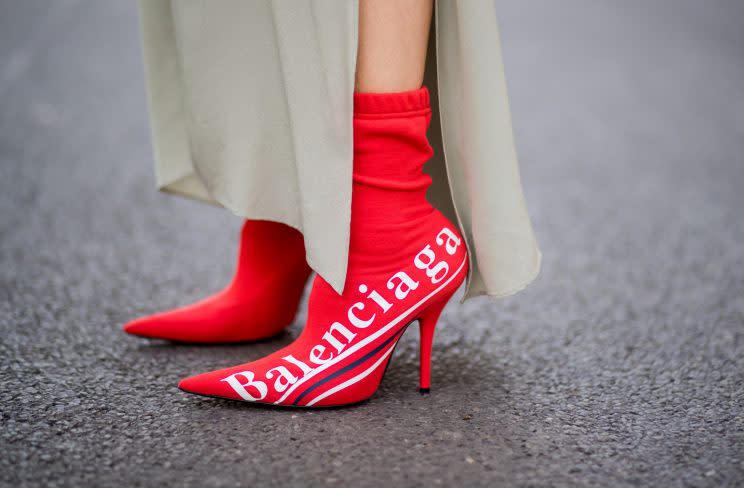 Sock-Boots mit Brand Logo (Getty Images)