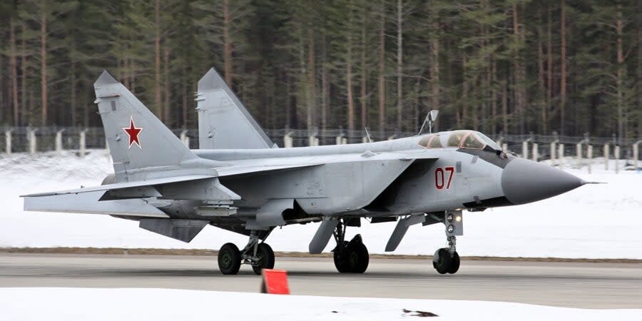 Russian MiG-31 fighters are almost constantly based on the territory of Belarus