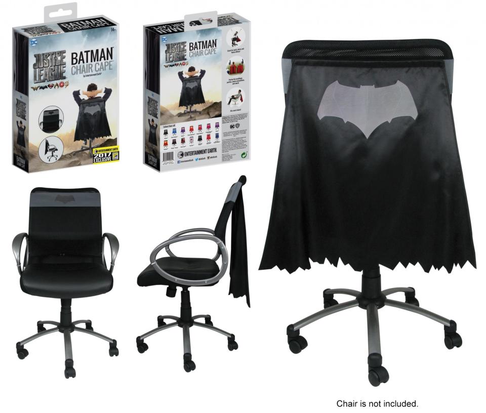 <p>Your office furniture never felt so heroic. There’s also a <a rel="nofollow" href="https://www.yahoo.com/movies/tagged/superman" data-ylk="slk:Superman;elm:context_link;itc:0;sec:content-canvas" class="link ">Superman</a> version. (Photo: Entertainment Earth) </p>