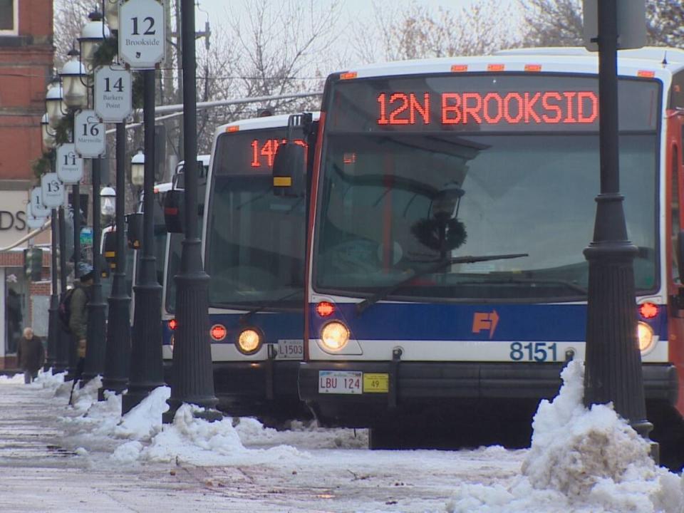 North-side Fredericton residents often have to take a bus to Kings Place mall on the south side, before getting on another bus to their final destination. (Ed Hunter/CBC - image credit)