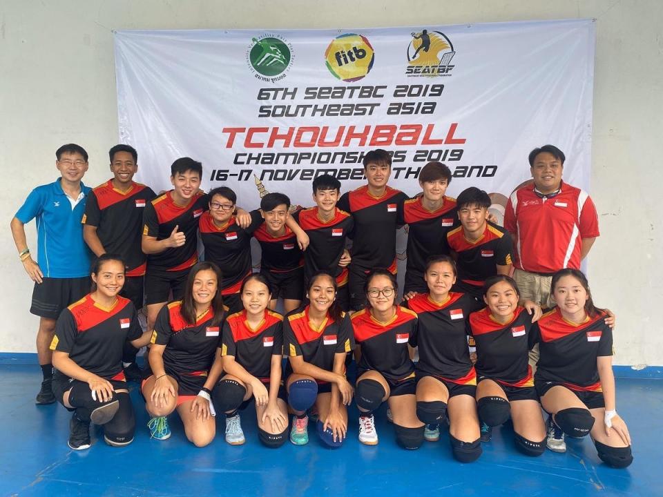 Team Singapore emerged champions for both men’s and women's titles at the Southeast Asia Tchoukball Championships. (PHOTO: Tchoukball Association of Singapore/Facebook)