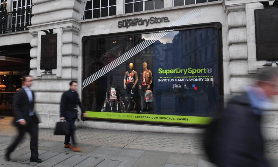 Superdry’s Regent Street store in London