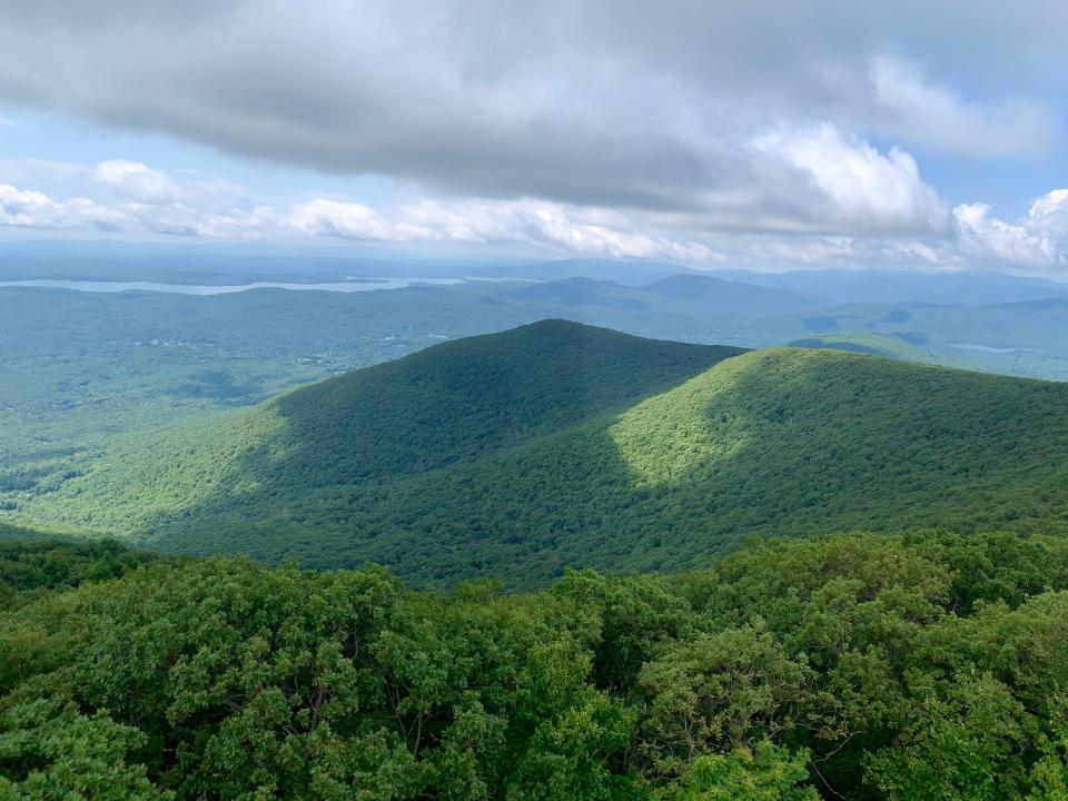 A mountain view in the Catskills in New York state.