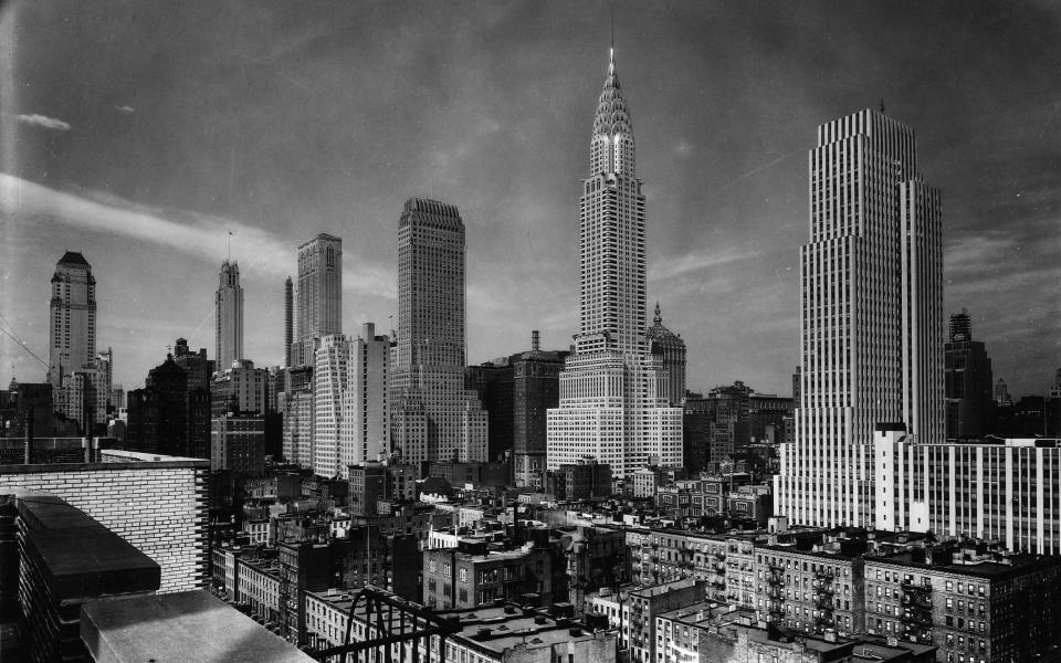 The New York Skyline in the 1920s, Chrysler Building, 500 Fifth Avenue, New York, 1920s