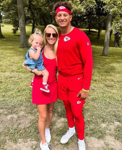 Patrick Mahomes' Daughter Cuddles Baby Brother on 2nd Birthday