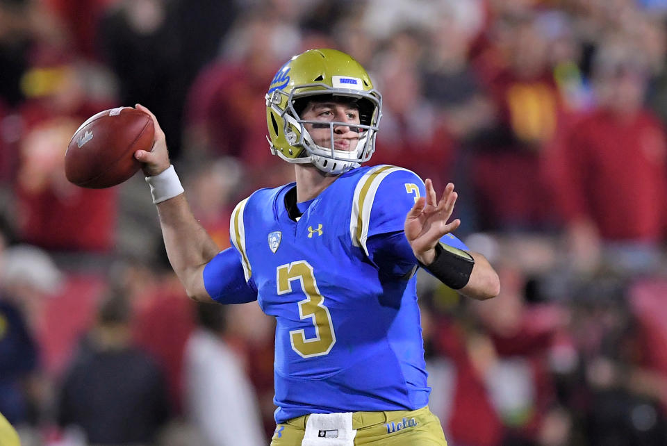 Josh Rosen’s career at UCLA is at an end, but he still has ideas on how to improve college athletics for future players. (AP)