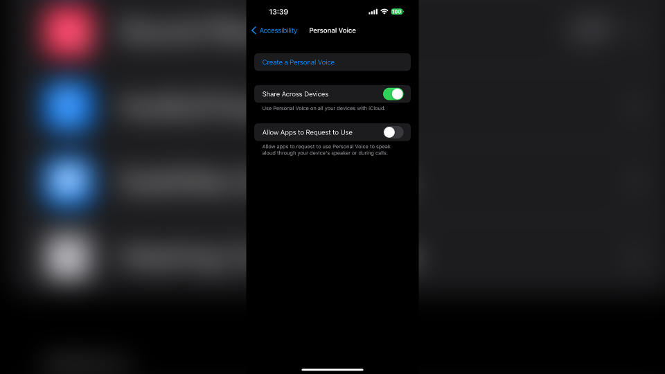 How to set up and use Personal Voice in iOS 17