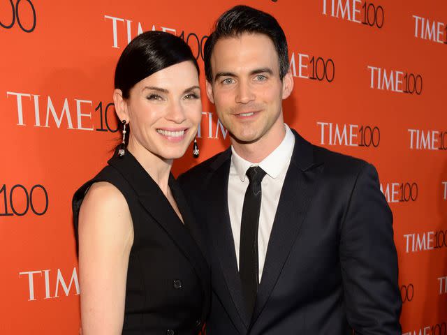 <p>Kevin Mazur/Getty</p> Julianna Margulies and Keith Lieberthal attend the TIME 100 Gala in April 2015.